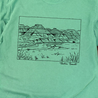 Theodore Roosevelt Line Drawing Cotton Long Sleeve