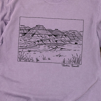 Theodore Roosevelt Line Drawing Cotton Long Sleeve