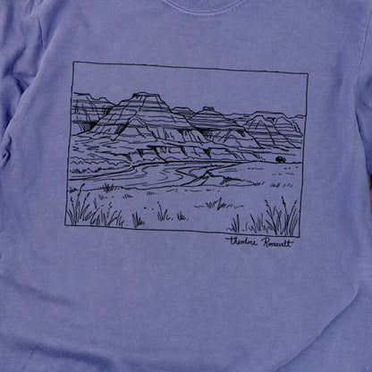 Theodore Roosevelt Line Drawing Cotton Long Sleeve