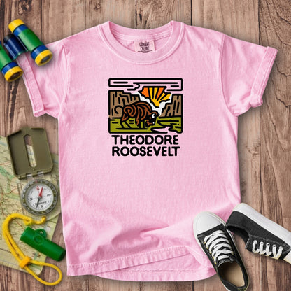 Theodore Roosevelt National Park Kids Cotton T-Shirt