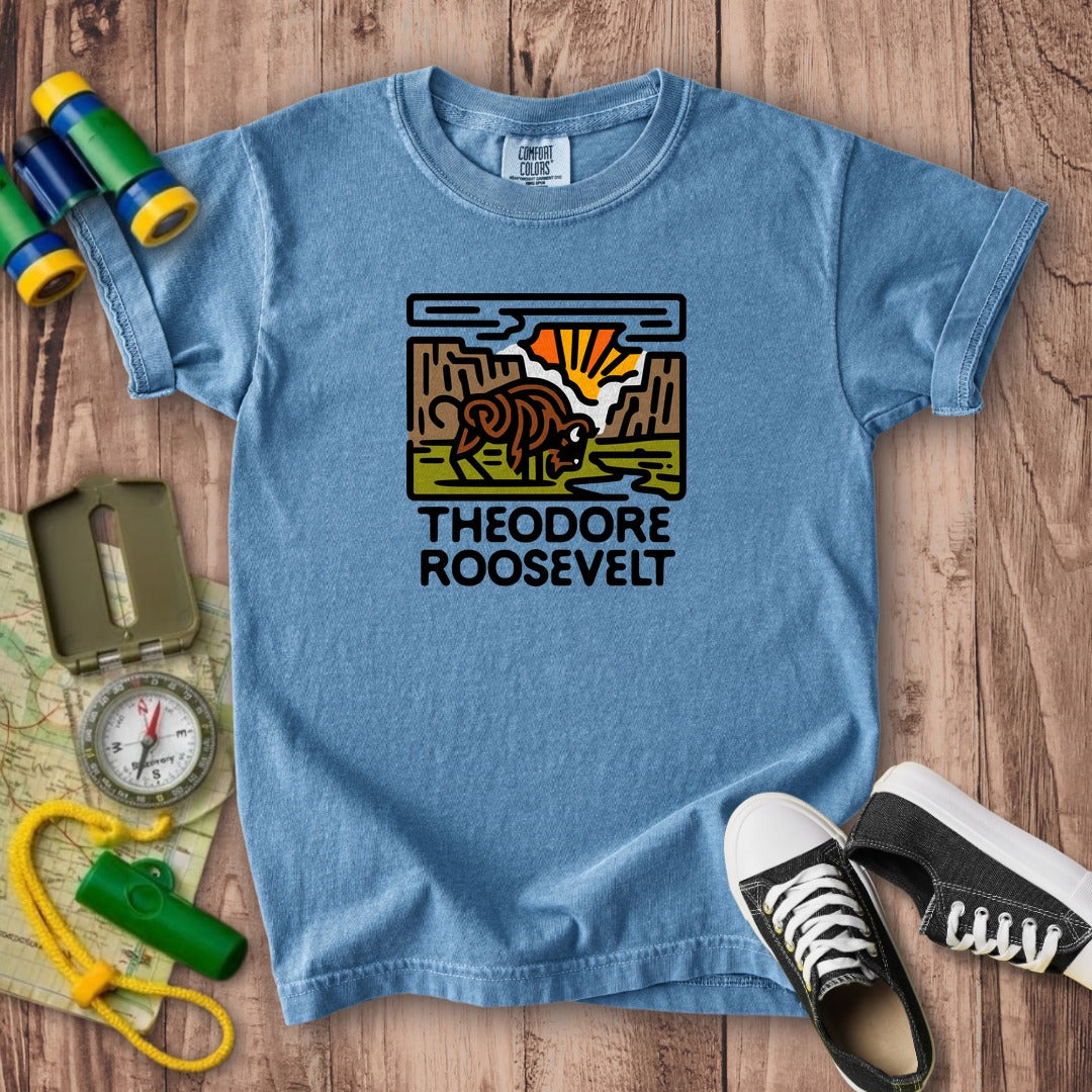 Theodore Roosevelt National Park Kids Cotton T-Shirt