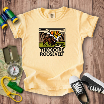 Theodore Roosevelt National Park Kids Cotton T-Shirt
