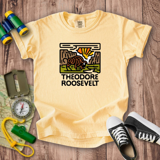 Theodore Roosevelt National Park Kids Cotton T-Shirt