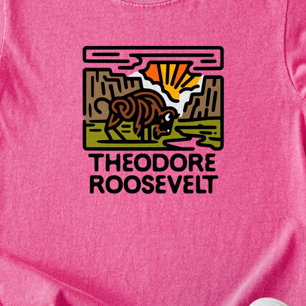 Theodore Roosevelt National Park Kids Cotton T-Shirt