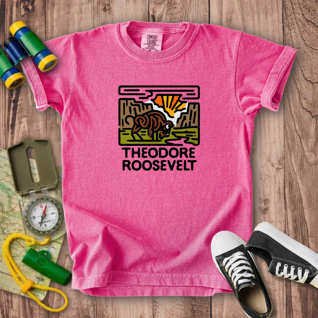 Theodore Roosevelt National Park Kids Cotton T-Shirt