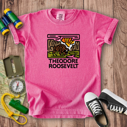 Theodore Roosevelt National Park Kids Cotton T-Shirt