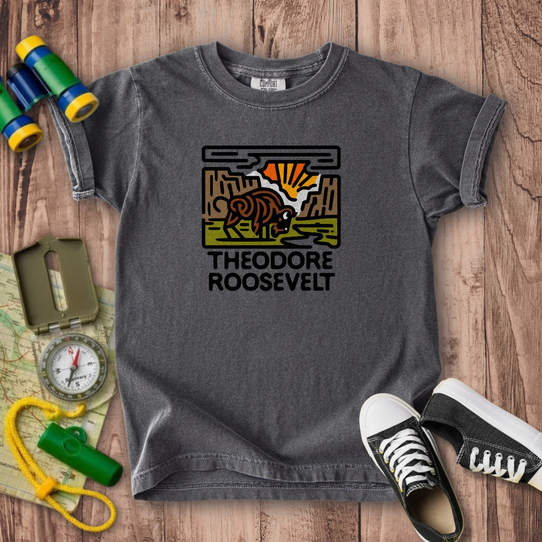 Theodore Roosevelt National Park Kids Cotton T-Shirt