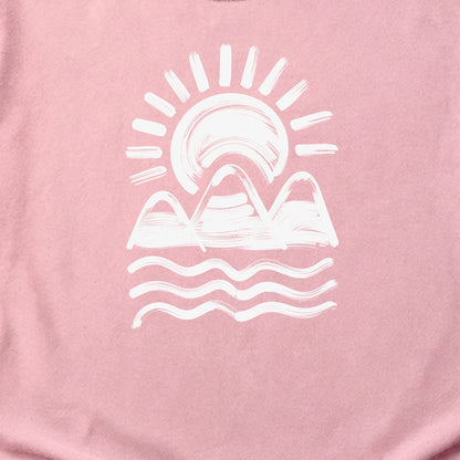 Three Sisters Mountains Cotton T-Shirt