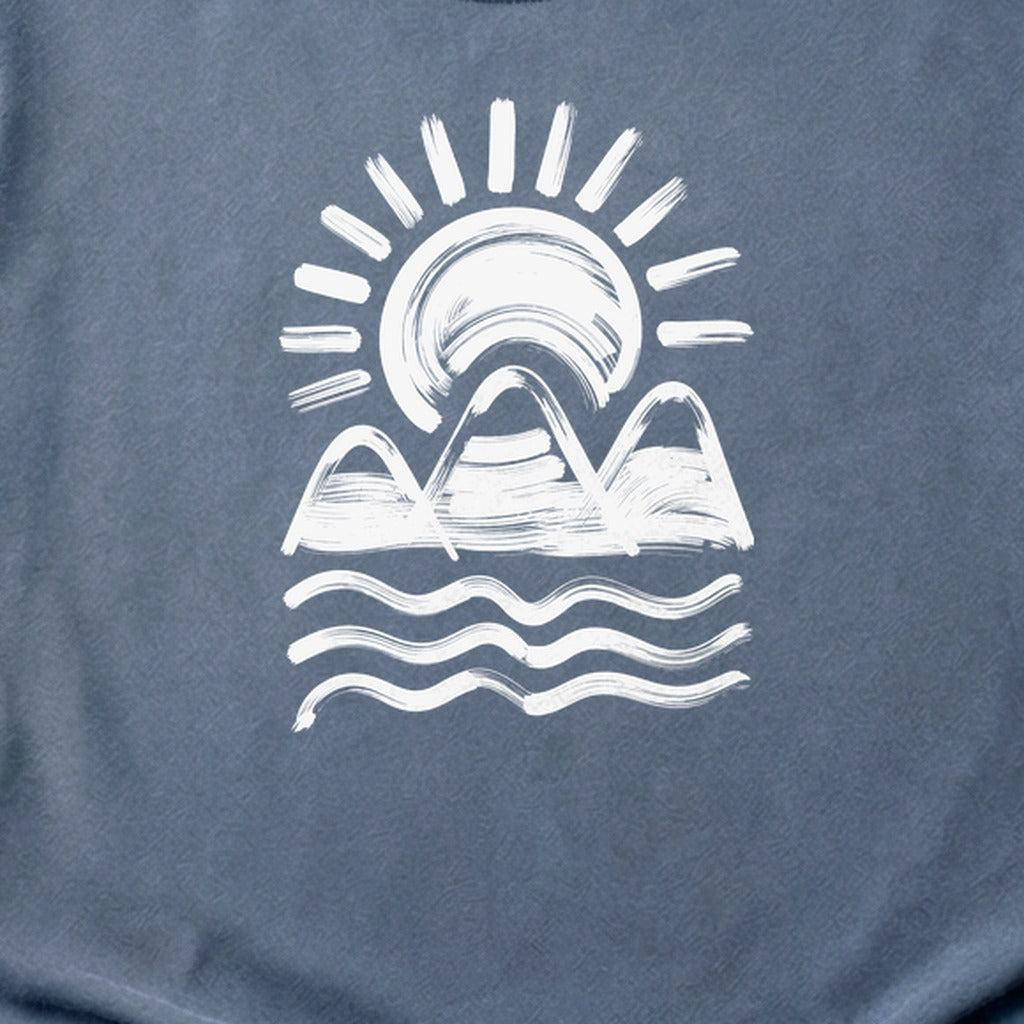 Three Sisters Mountains Cotton T-Shirt