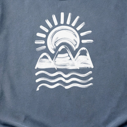 Three Sisters Mountains Cotton T-Shirt