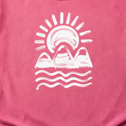 Three Sisters Mountains Cotton T-Shirt
