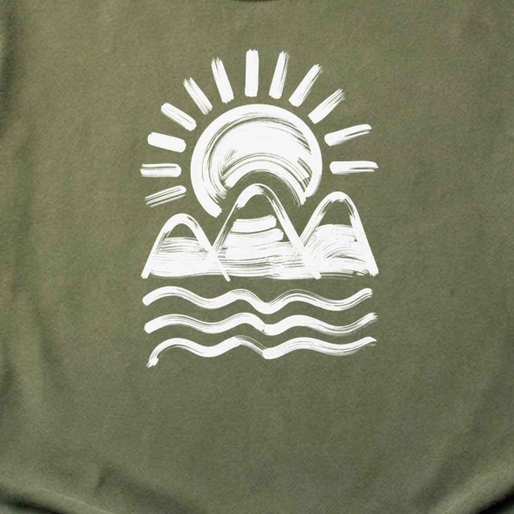 Three Sisters Mountains Cotton T-Shirt