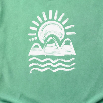 Three Sisters Mountains Cotton T-Shirt
