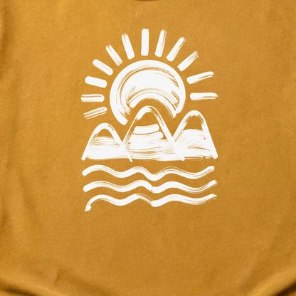 Three Sisters Mountains Cotton T-Shirt