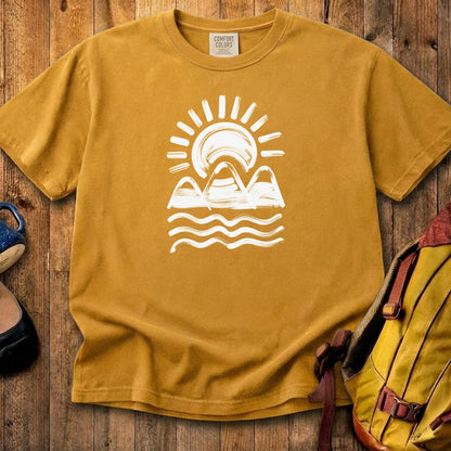 Three Sisters Mountains Cotton T-Shirt