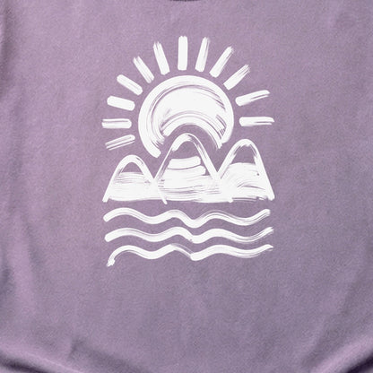 Three Sisters Mountains Cotton T-Shirt