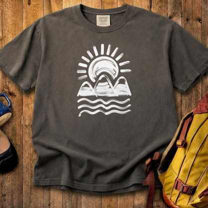 Three Sisters Mountains Cotton T-Shirt