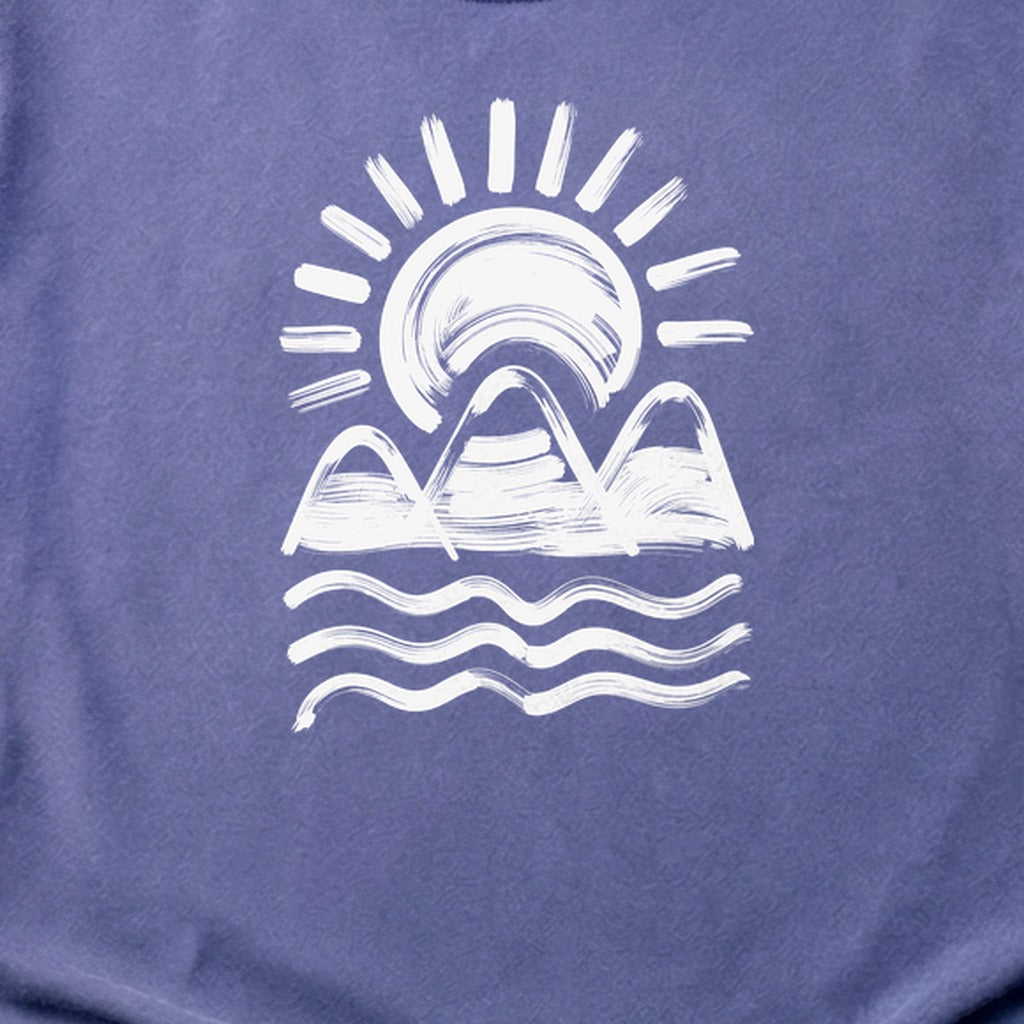 Three Sisters Mountains Cotton T-Shirt