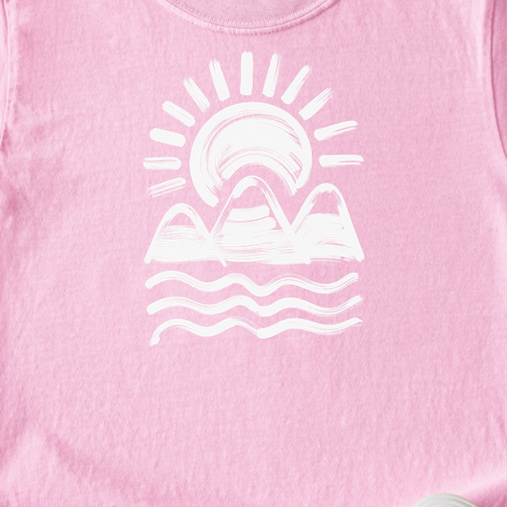 Three Sisters Mountains Kids Cotton T-Shirt