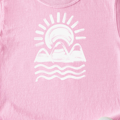 Three Sisters Mountains Kids Cotton T-Shirt