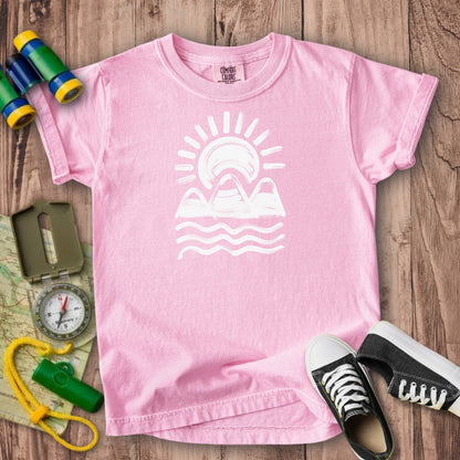 Three Sisters Mountains Kids Cotton T-Shirt