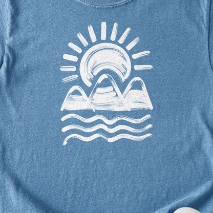 Three Sisters Mountains Kids Cotton T-Shirt