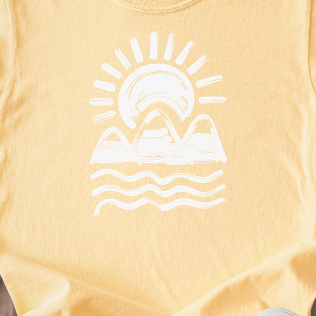 Three Sisters Mountains Kids Cotton T-Shirt