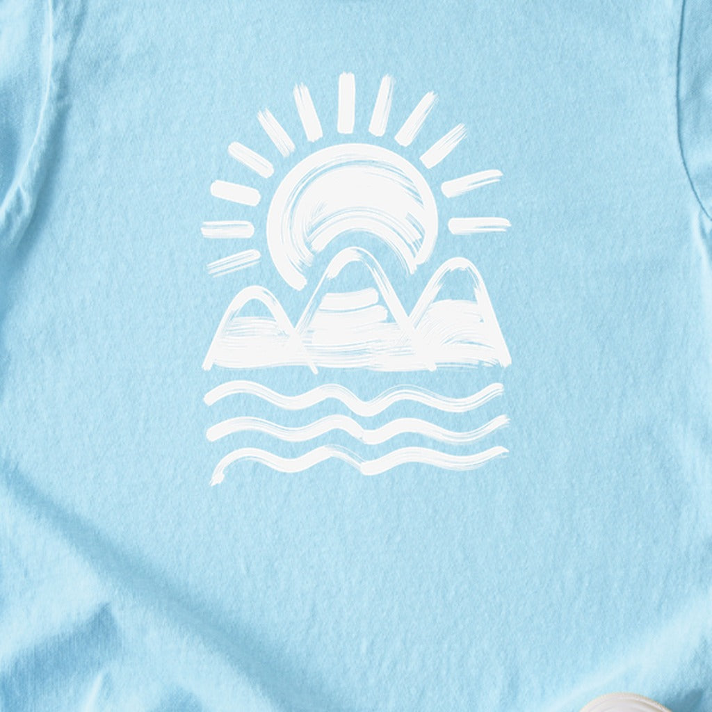 Three Sisters Mountains Kids Cotton T-Shirt