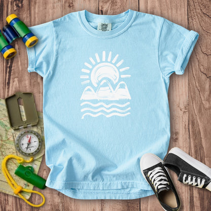 Three Sisters Mountains Kids Cotton T-Shirt