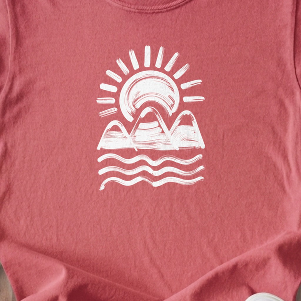 Three Sisters Mountains Kids Cotton T-Shirt