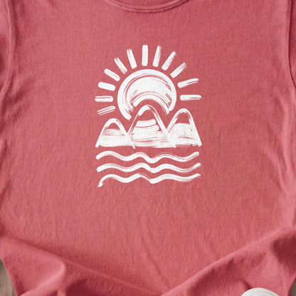 Three Sisters Mountains Kids Cotton T-Shirt