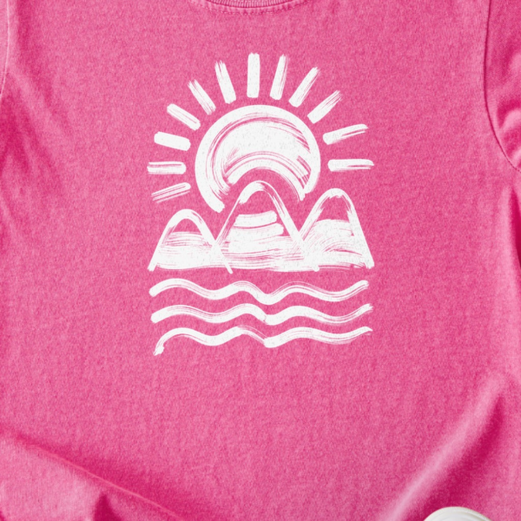 Three Sisters Mountains Kids Cotton T-Shirt