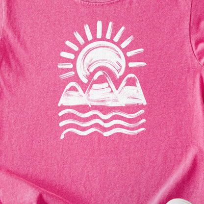 Three Sisters Mountains Kids Cotton T-Shirt