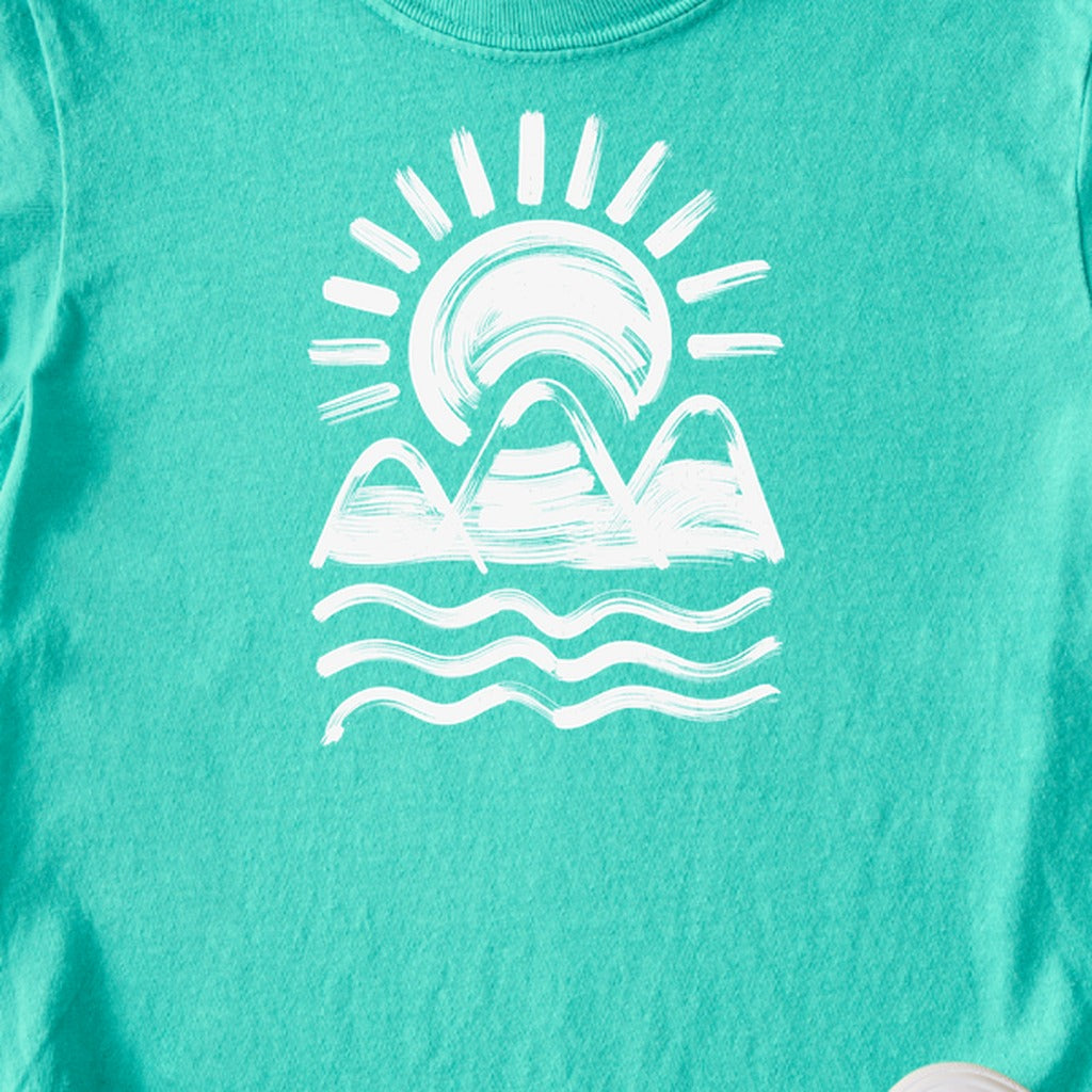 Three Sisters Mountains Kids Cotton T-Shirt