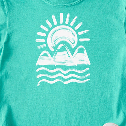 Three Sisters Mountains Kids Cotton T-Shirt