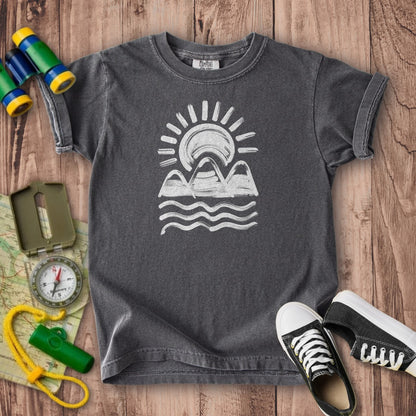 Three Sisters Mountains Kids Cotton T-Shirt
