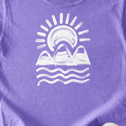 Three Sisters Mountains Kids Cotton T-Shirt