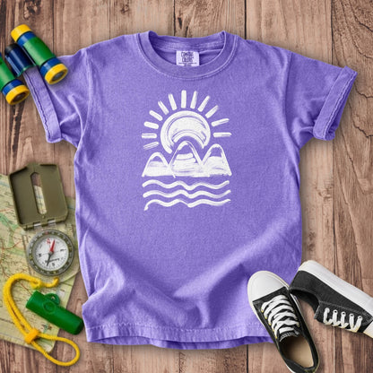 Three Sisters Mountains Kids Cotton T-Shirt
