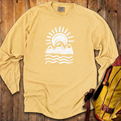 Three Sisters Mountains Cotton Long Sleeve