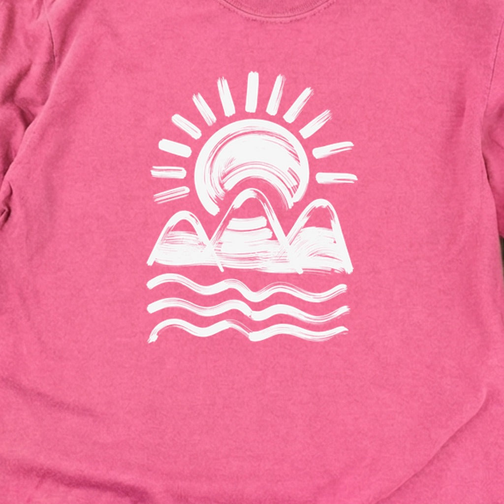 Three Sisters Mountains Cotton Long Sleeve