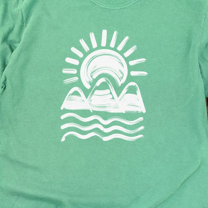 Three Sisters Mountains Cotton Long Sleeve