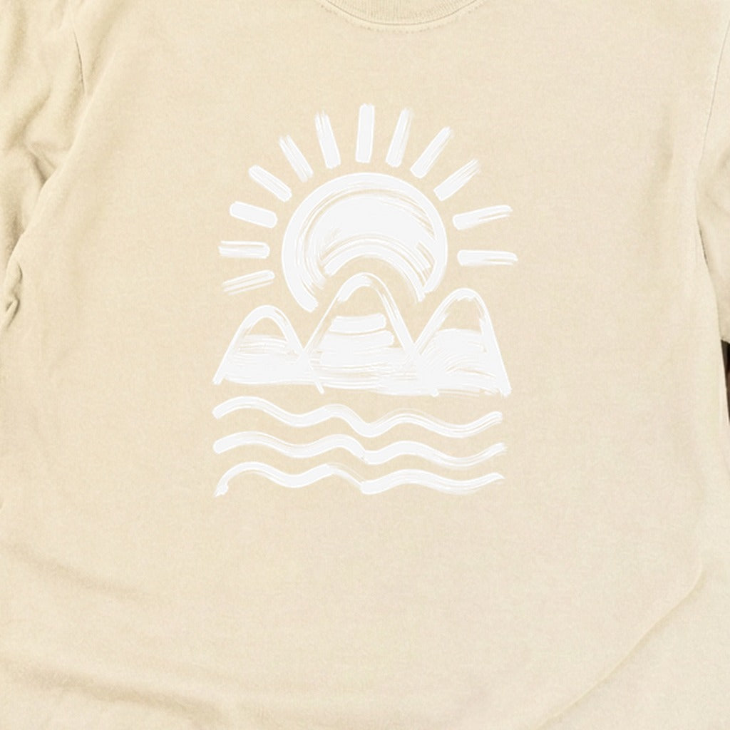 Three Sisters Mountains Cotton Long Sleeve