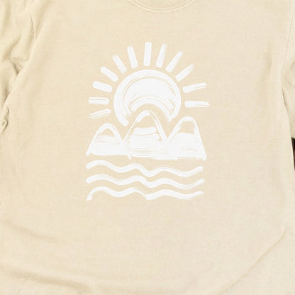 Three Sisters Mountains Cotton Long Sleeve