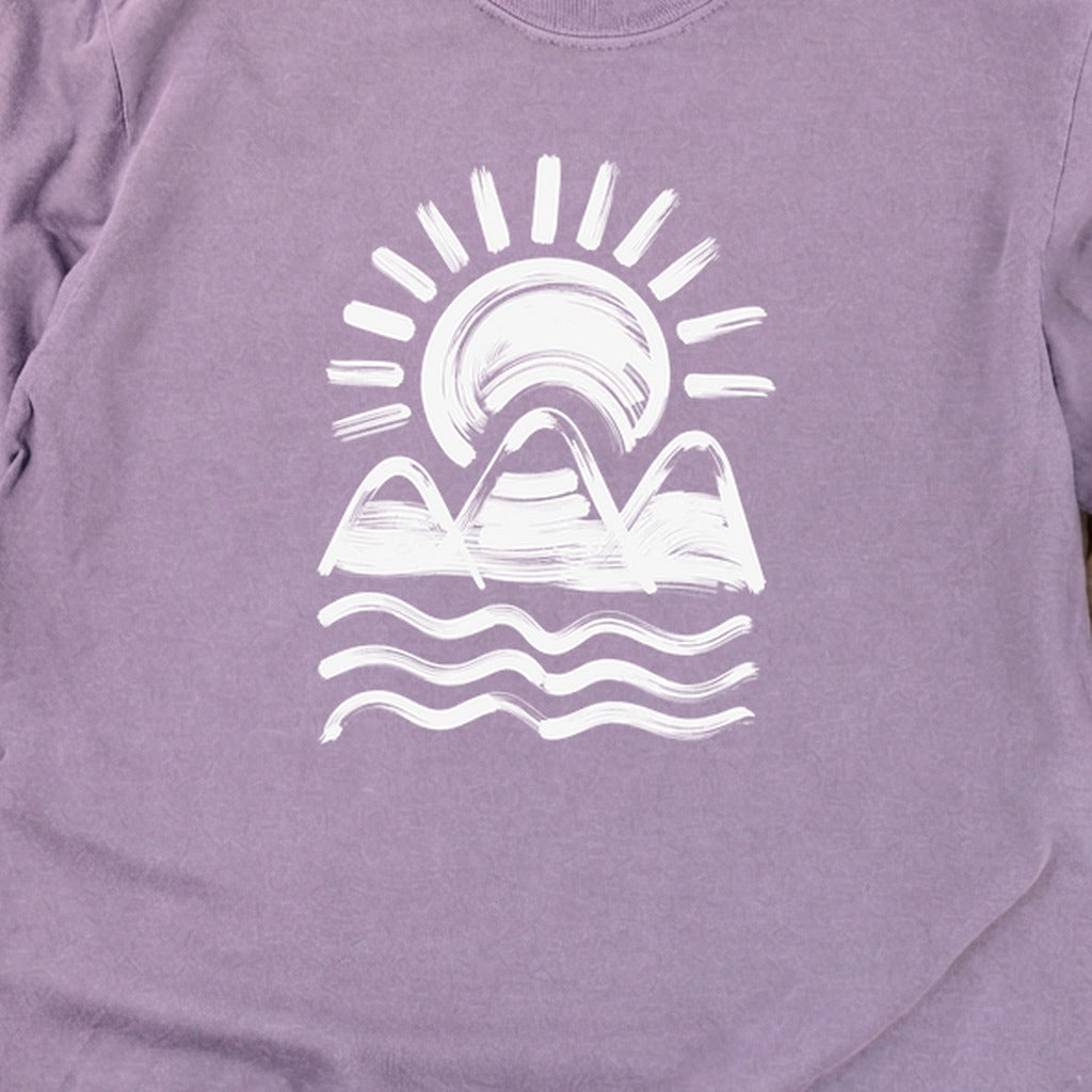 Three Sisters Mountains Cotton Long Sleeve