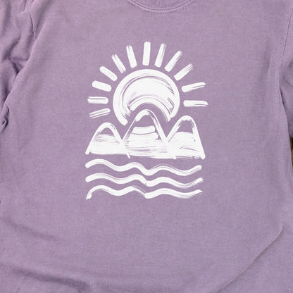 Three Sisters Mountains Cotton Long Sleeve