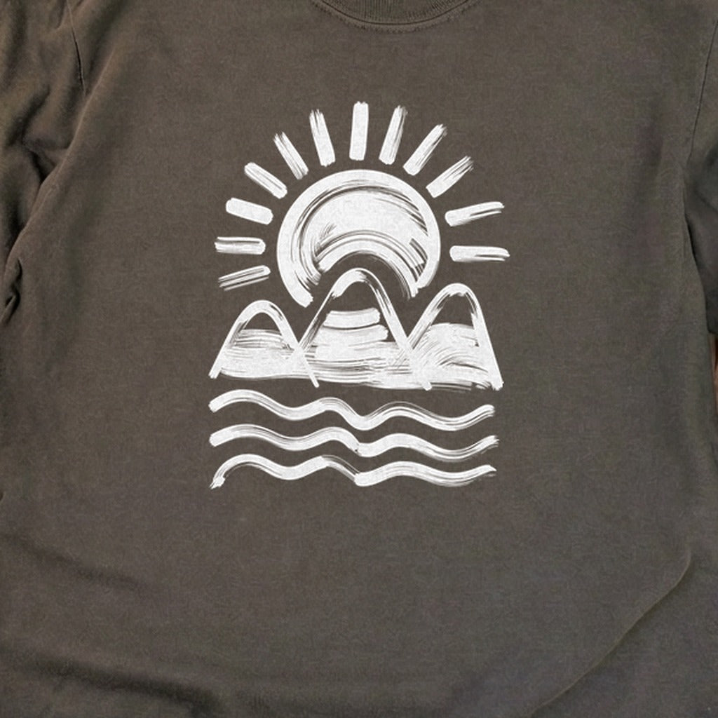 Three Sisters Mountains Cotton Long Sleeve