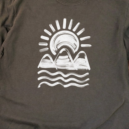 Three Sisters Mountains Cotton Long Sleeve