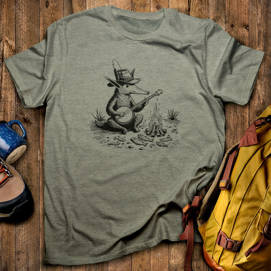 The Bardvark Aardvark T-Shirt Heather Military Green Adventure and Outdoors Themed T-Shirt