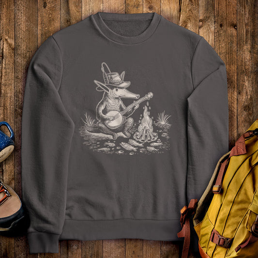 The Bardvark Aardvark Crewneck Sweatshirt Charcoal Adventure and Outdoors Themed Sweatshirt