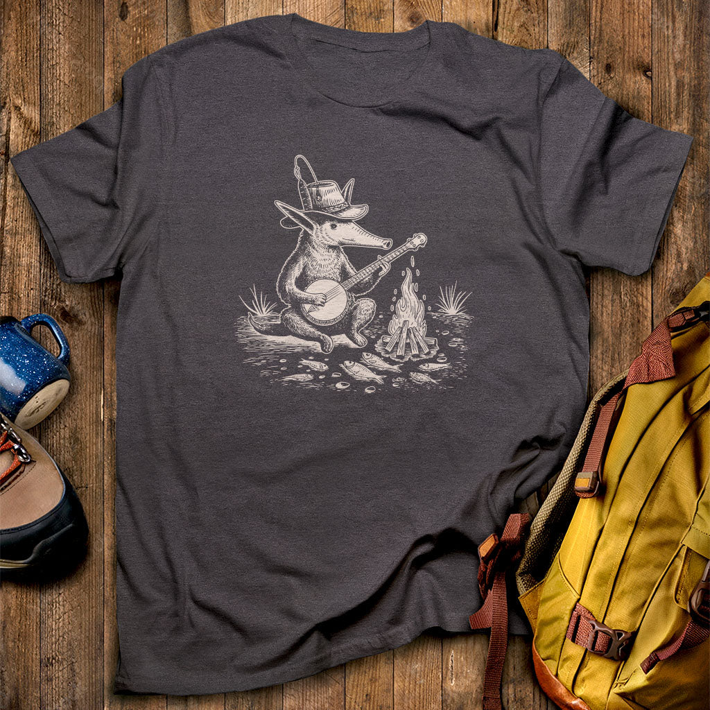 The Bardvark Aardvark T-Shirt Dark Heather Adventure and Outdoors Themed T-Shirt